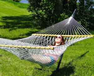 using a rope hammock